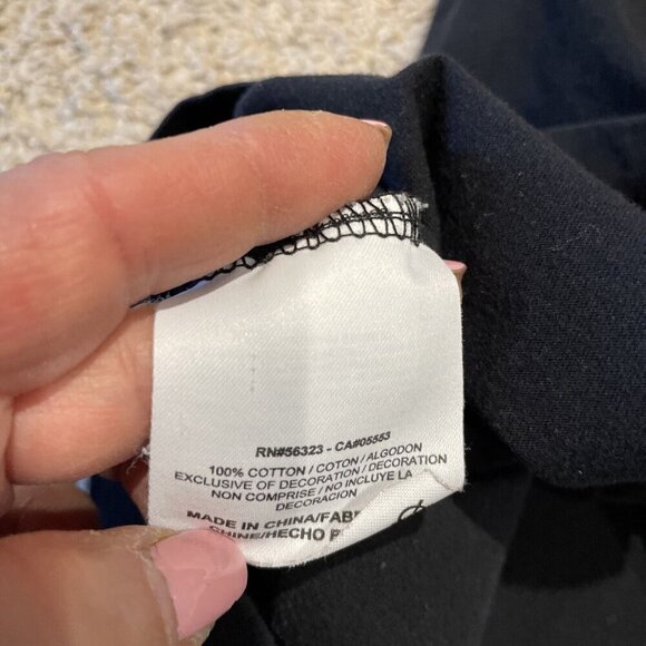 Nike 72 Baseball Shirt Youth XL Black Red Cotton Raglan Sleeves Spellout Y2K - Picture 6 of 9